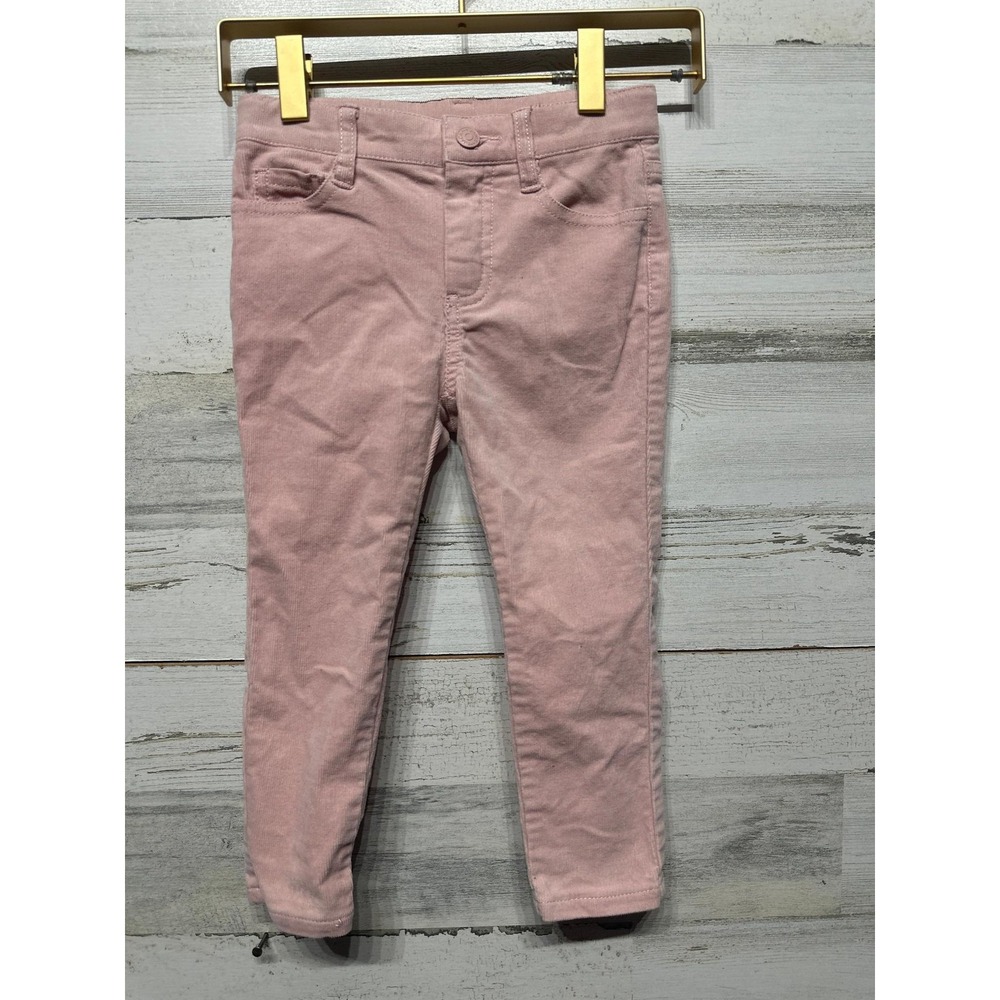 Janie and Jack Corduroy Pants Girls 4 Pink Skinny Stretch EUC